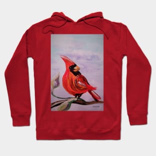 Cardinal Posing Hoodie